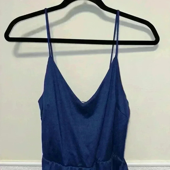 Alter’d State Blue Spaghetti Strap Wrap Style Dress Size M - Picture 3 of 10